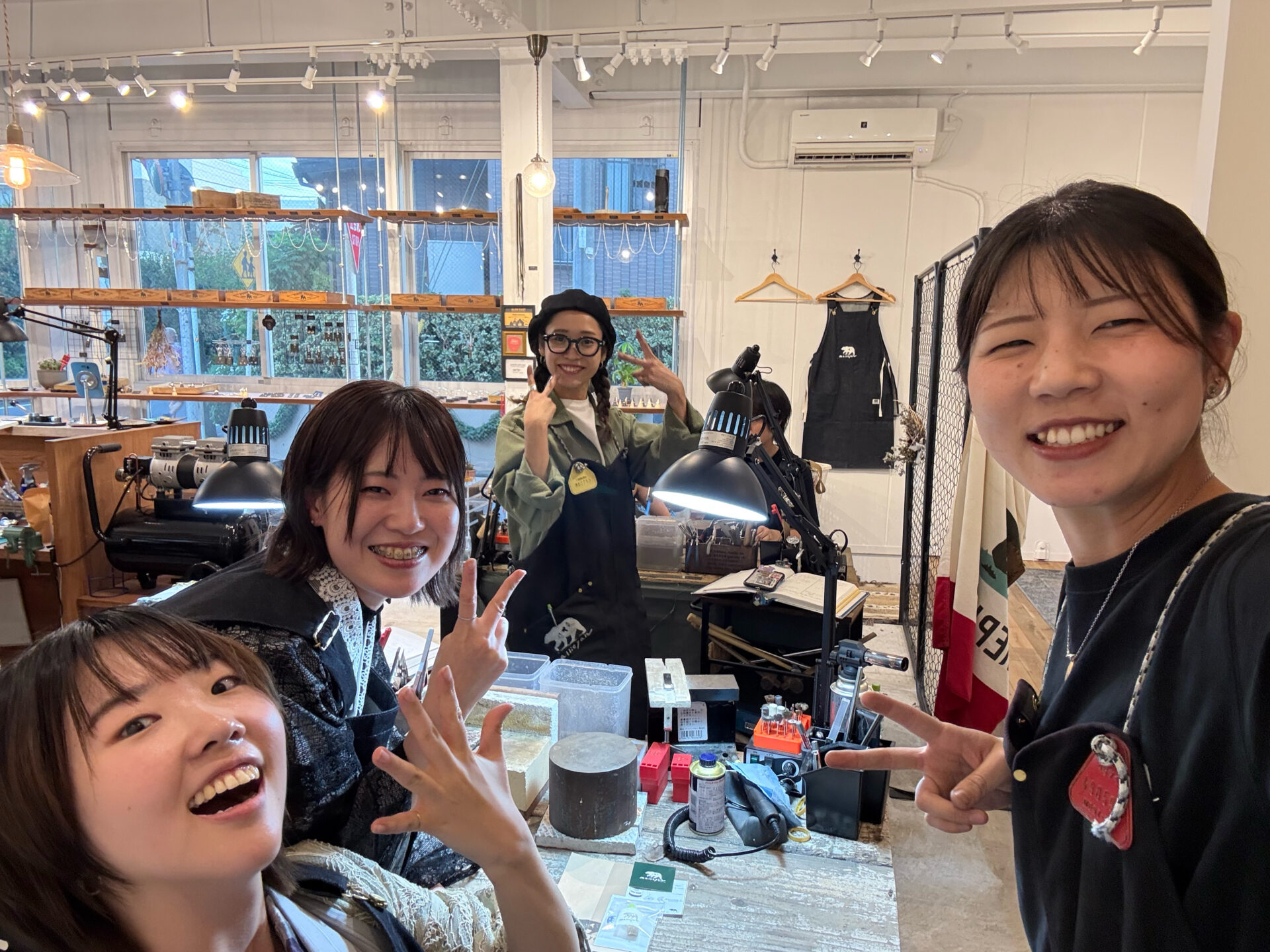 素敵な着物姿で体験〜吉祥寺・井の頭リング作り体験〜（東京店）