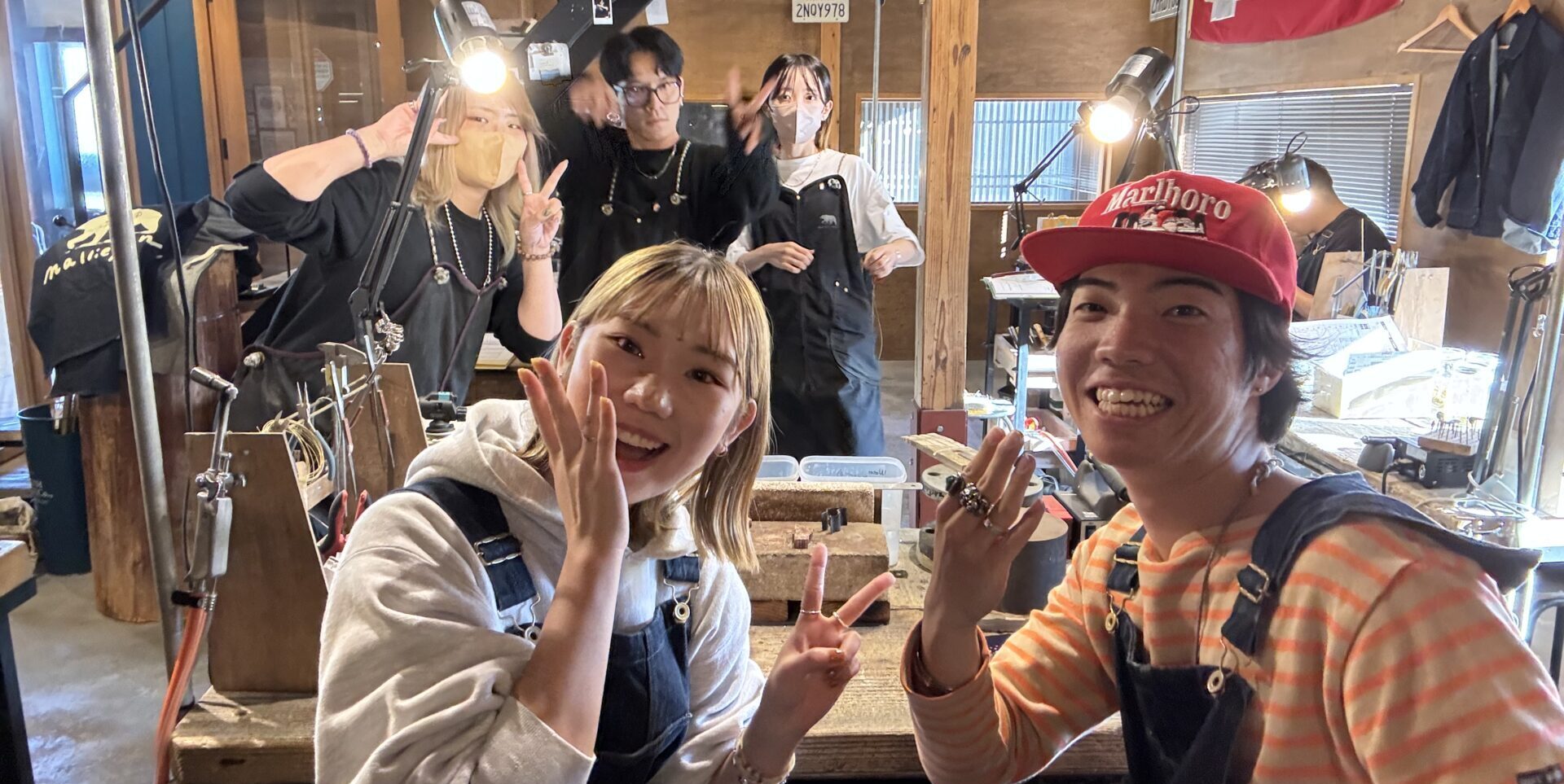 ずっとニコニコの笑顔が素敵なカップル！！ペアリング製作体験レポート（大分店）