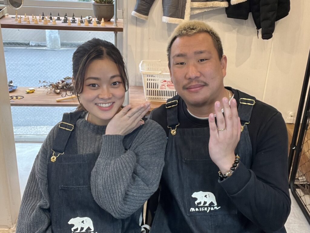 ペアリング製作体験、井の頭公園・吉祥寺で思い出作り（東京店）