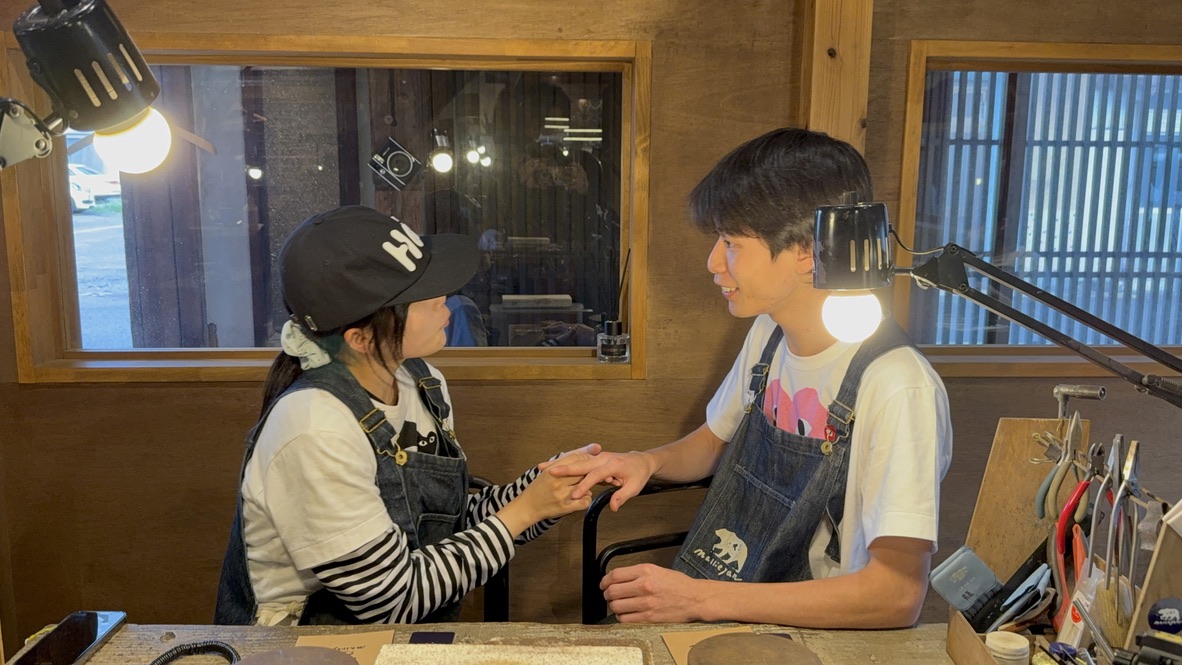 2人の思い出を形に！！ペアリング製作体験！！【大分店】